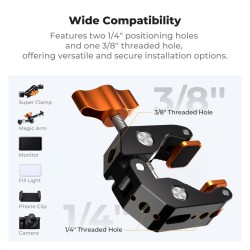 thumbnail Kẹp càng cua super crab clamp 60mm K&F concept MS-65 KF31.218 - 1