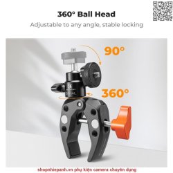 thumbnail Kẹp đa năng K&F concept K&F Concept K&F Concept Super Clamp Mount with 1/4 (KF31.097) - 4