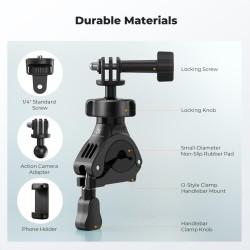 thumbnail Kẹp đa năng K&F concept MS-69 KF31.205 tương thích mọi thiết bị - 3