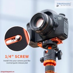 thumbnail Kẹp điện thoại kết hợp đế plate máy ảnh 2 in 1 K&F concept - 2