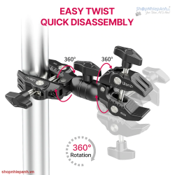 thumbnail Kẹp đôi siêu chắc Ulanzi R096 Double Super Clamp - 0