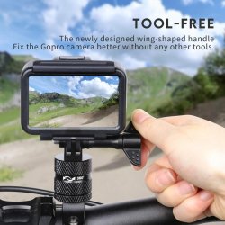thumbnail Kẹp ghi đông xe bằng kim loại xoay đa năng siêu chắc dành cho action camera gopro  dji one - 4