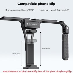 thumbnail Khung cage tay cầm chống rung smartphone K&F concept KF31.092 - 5