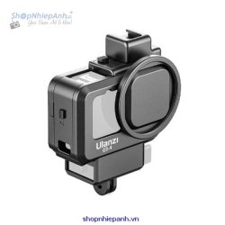 thumbnail Khung Gopro 9 có khe gắn micro adapter led Ulanzi G9-4