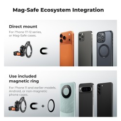 thumbnail Khung Kim loại K&F concept for DJI osmo pocket 4/3 tích hợp nam châm magsafe đa dụng (KF20.0021) - 2