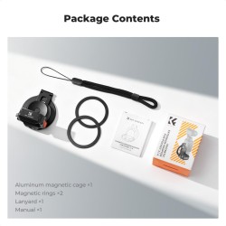 thumbnail Khung Kim loại K&F concept for DJI osmo pocket 4/3 tích hợp nam châm magsafe đa dụng (KF20.0021) - 5