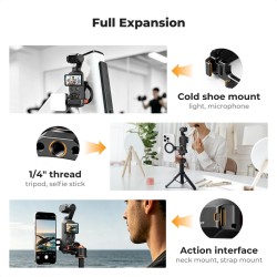 thumbnail Khung Kim loại K&F concept for DJI osmo pocket 4/3 tích hợp nam châm magsafe đa dụng (KF20.0021) - 4