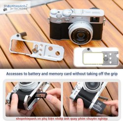 thumbnail Khung thép L bracket JJC HG-X100VI SILVER for fujfilm X100VI - 3