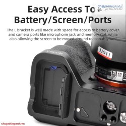 thumbnail KingMa BM-A7R4 L Plate extendable for Sony A7R4 A7M4 (có thể kéo dài đế) - 2