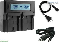 thumbnail KingMa Dual LCD battery charger for Sony FV100 FV70 FV50 - 2