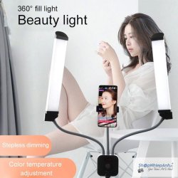 thumbnail Led double arm light HD-45X chuyên dùng phun xăm spa live stream - 6