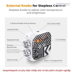 thumbnail Led K&F concept 2500K-9900K Bi color 15 hiệu ứng pin 2000mah KF34.035 - 0