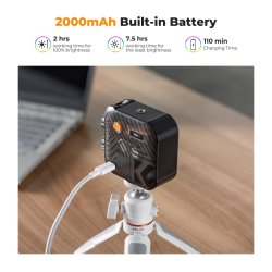 thumbnail Led K&F concept 2500K-9900K RGB 360 màu 21 hiệu ứng pin 2000mah KF34.036 - 4