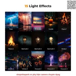 thumbnail Led K&F concept 2500K-9900K RGB 360 màu 21 hiệu ứng pin 2000mah KF34.036v2 - 4