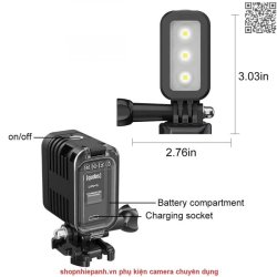 thumbnail Led K&F concept chống nước lặn sâu 30M for action camera - 3