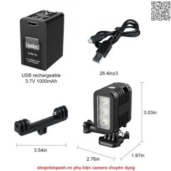 thumbnail Led K&F concept chống nước lặn sâu 30M for action camera - 4