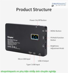 thumbnail Led Kingma KM-RGB160 mini RGB metal cover - 12