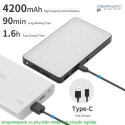 thumbnail Led Kingma KM-RGB160 mini RGB metal cover - 0