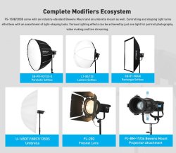 thumbnail Led Nanlite FS-150B Bicolor spotlight - 4
