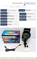 thumbnail Led RGBW-600 100W 2700K-6500K 8 màu RGB ngàm bowens - 6