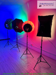 thumbnail Led RGBW-600 100W 2700K-6500K 8 màu RGB ngàm bowens - 4