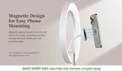 thumbnail Led Ring livestream chuyên nghiệp Ulanzi LT030 10in tích hợp chân tripod và giá đỡ điện thoại Magsafe - 11