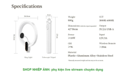 thumbnail Led Ring livestream chuyên nghiệp Ulanzi LT030 10in tích hợp chân tripod và giá đỡ điện thoại Magsafe - 9