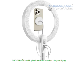 thumbnail Led Ring livestream chuyên nghiệp Ulanzi LT030 tích hợp chân tripod và giá đỡ điện thoại Magsafe - 2