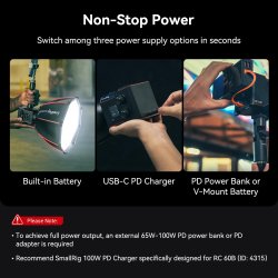 thumbnail Led Smallrig RC 60B COB LED Bi color Video Light 4376 - 4