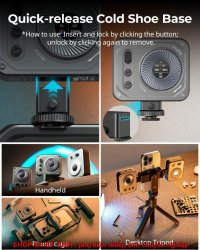 thumbnail Led Smallrig Vibe P108 PRO mini LED RGB 2500K-6500K Video Light 4661 - 9