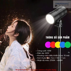 thumbnail Led spotlight zoom tạo nắng chiếu tóc FS990 2700K-6500K - 0