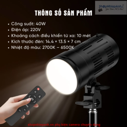 thumbnail Led spotlight zoom tạo nắng chiếu tóc FS990 2700K-6500K - 7
