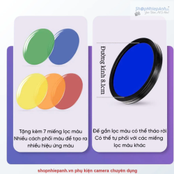 thumbnail Led spotlight zoom tạo nắng chiếu tóc FS990 2700K-6500K - 6