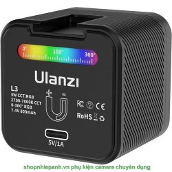 thumbnail Led Ulanzi L3 COB RGB Bi color 2700K-7000K kèm bộ full phụ kiện - 1