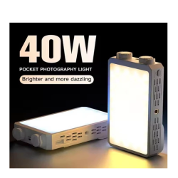 thumbnail Led Yuanman YM-40SE pocket fill light Bi color 3000-7000K 40W tặng kèm tản silicon - 5