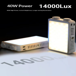 thumbnail Led Yuanman YM-40SE pocket fill light Bi color 3000-7000K 40W tặng kèm tản silicon - 4