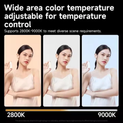 thumbnail Led Yuanman YM-40SE pocket fill light Bi color 3000-7000K 40W tặng kèm tản silicon - 10