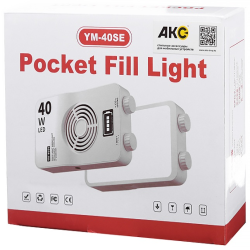 thumbnail Led Yuanman YM-40SE pocket fill light Bi color 3000-7000K 40W tặng kèm tản silicon - 12