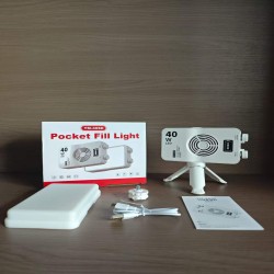 thumbnail Led Yuanman YM-40SE pocket fill light Bi color 3000-7000K 40W tặng kèm tản silicon - 7