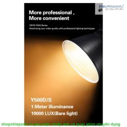 thumbnail Led ZSYB Y500S Bi color 3200K-5600K siêu sáng 500W - 1