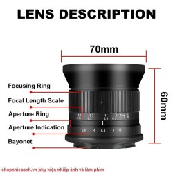 thumbnail Lens 7ARTISANS 12mm F2.8 mark II ultra wide for Fujifilm FX - 5