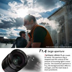 thumbnail lens 7ARTISANS 28MM F1.4 for canon M mirrorless - 6