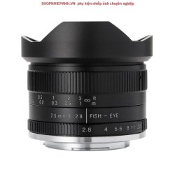 thumbnail Lens 7ARTISANS 7.5mm F2.8 II Fisheye for FX