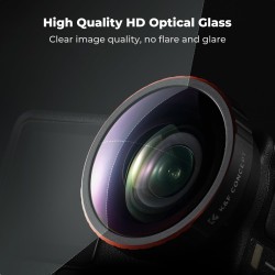 thumbnail Lens K&F Concept Wide angle 185° FOV Boost for DJI Osmo Action 6 AGC Japanese 28 layers nano HD Glass (kf12.0060) - 3