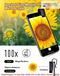 thumbnail Lens macro Microscope 100X Mini Led ligth for smartphone tablet (GW21.0014) - 2