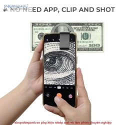 thumbnail Lens macro Microscope 200X Mini Led light CPL lens for smartphone tablet (GW21.0015) - 4