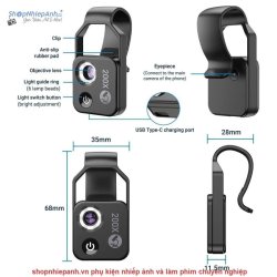 thumbnail Lens macro Microscope 200X Mini Led light CPL lens for smartphone tablet (GW21.0015) - 5