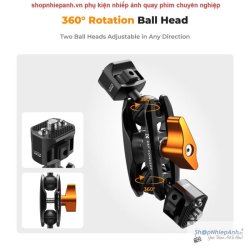 thumbnail Magic Arm 1/4 Dual Ball Heads K&F concept  KF31.082 MS-14 - 0