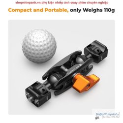 thumbnail Magic Arm 1/4 Dual Ball Heads K&F concept  KF31.082 MS-14 - 3