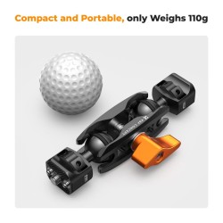 thumbnail Magic Arm 1/4 Screw Dual Ball Heads K&F concept MS-14 KF31.082 - 4
